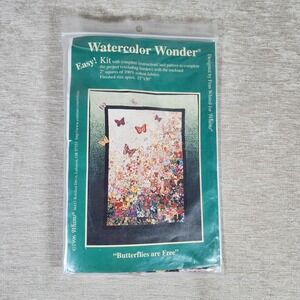Watercolor Wonder Butterflies Are Free Whims Easy Quilting Kit Fran Whited 1996